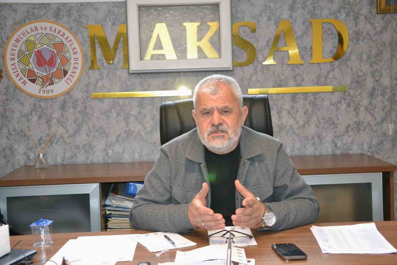 Manisa’da kuyumcuların başkanından altın yatırımcısına "Uzun Vade" tavsiyesi
