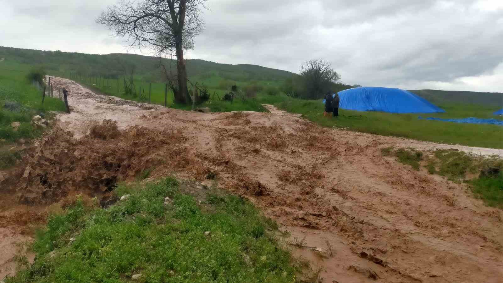 Çorum’da sağanak etkili oldu: Dereler taştı, tarım arazileri su altında kaldı
