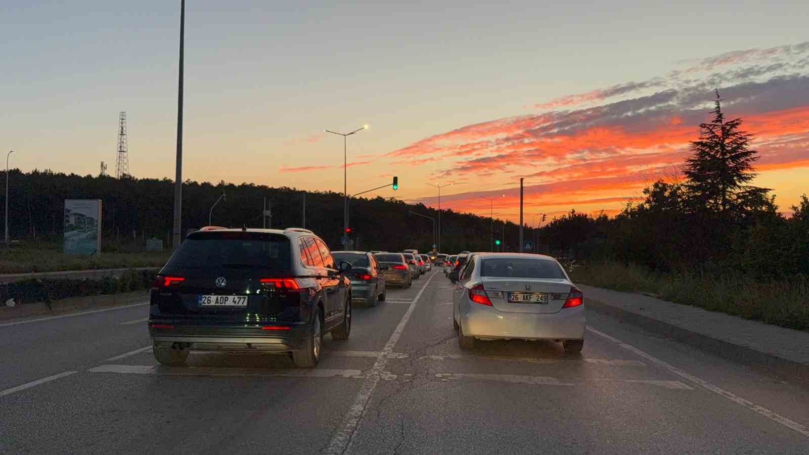 Ekişehir’de gün batımı görsel şölen sundu
