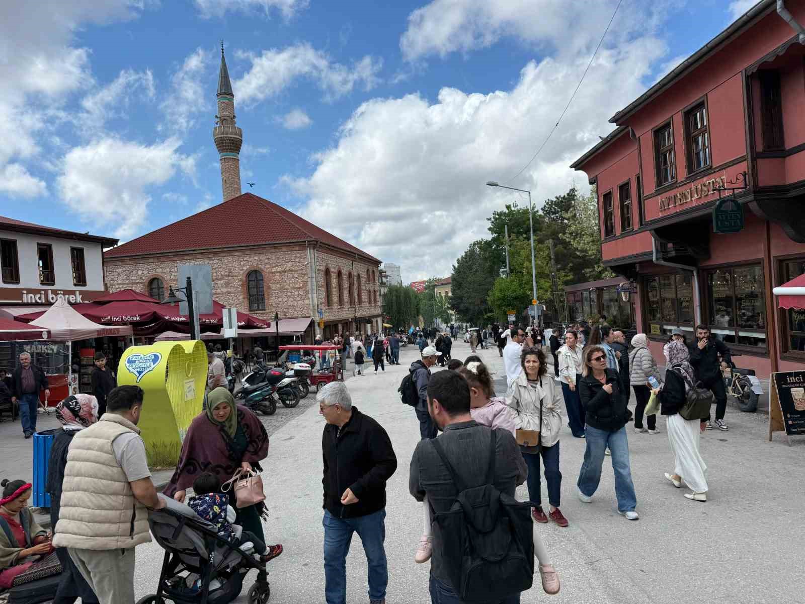 Odunpazarı’nda bayram yoğunluğu
