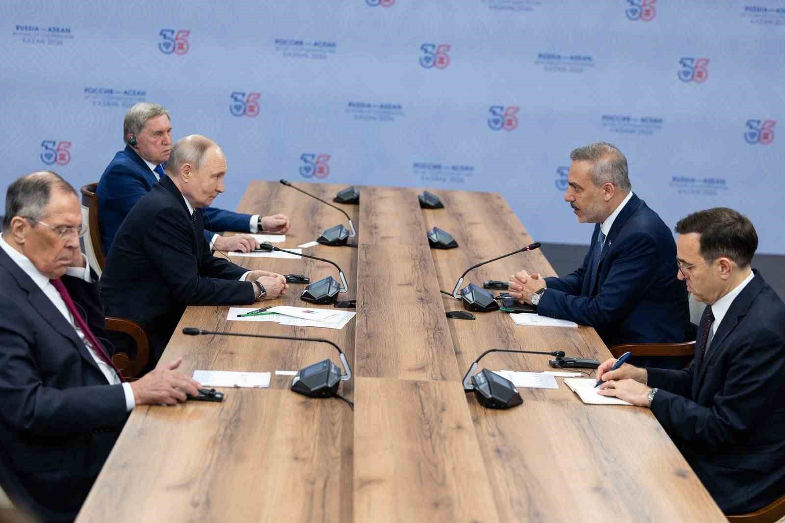 Bakan Fidan, Rusya Devlet Başkanı Putin ile görüştü

