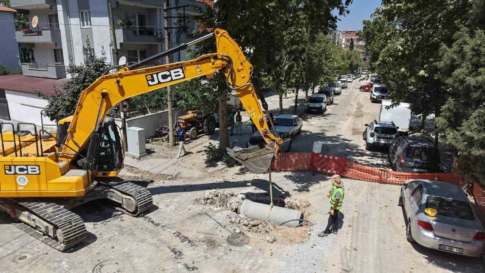 Soma İnönü Mahallesi’ne bin 200 metrelik yağmursuyu hattı
